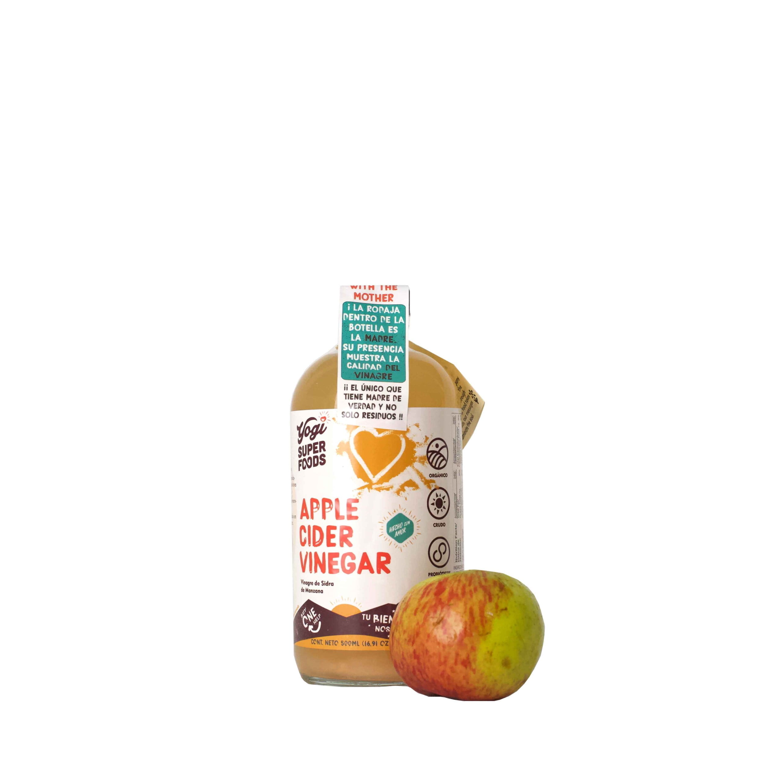 Vinagre de sidra de manzana orgánico – 500ml, vidrio – Consumo Consciente